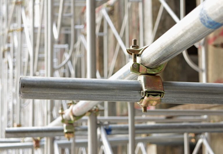 close up view of couple being used in scaffold