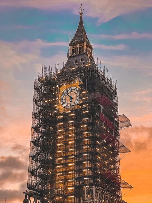 large scaffold tower